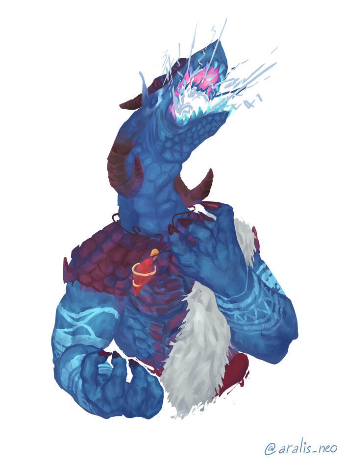 DnD_Behir OC Portrait _Comm